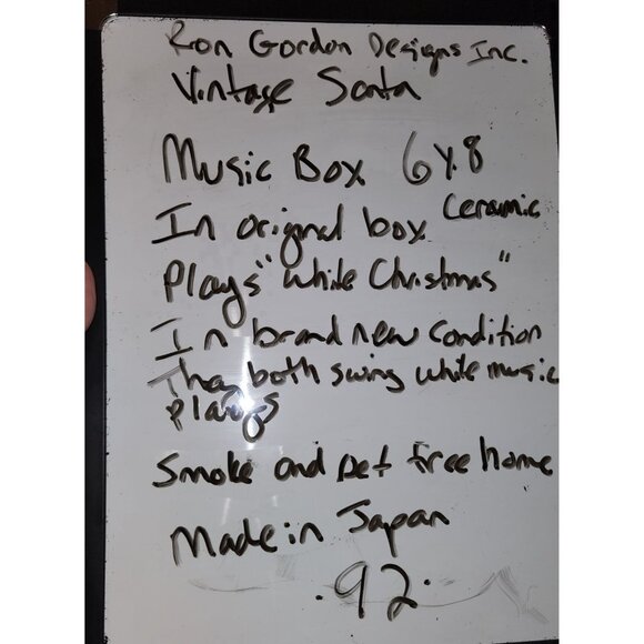 Ron Gordon Designs Inc. White Christmas Ceramic Santa & Mrs. Claus Swing Figurin - Picture 11 of 11